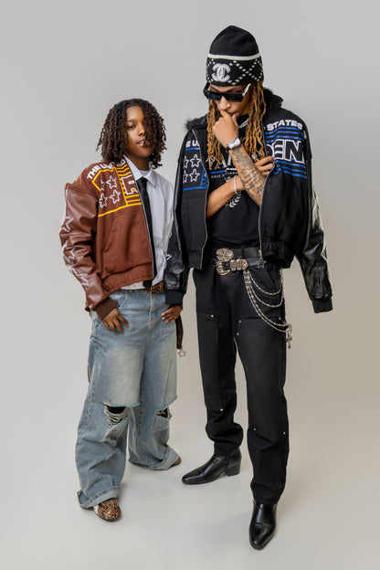 "UNITED" FUR HOODED JACKET